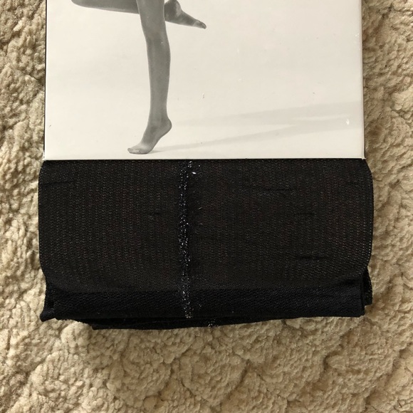 Black & silver sparkle sheer Express tights - Picture 2 of 7